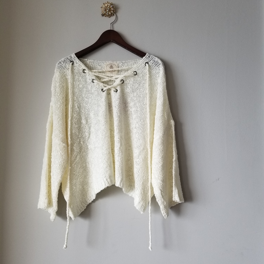 NWT Anthro Muche et Muchette Crochet Sweater